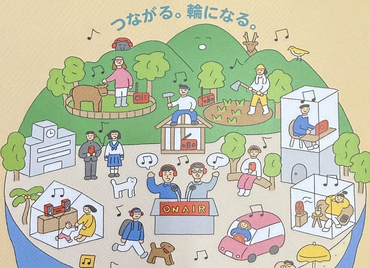 当駅からNHKラジオ「まんまる」が生中継されました